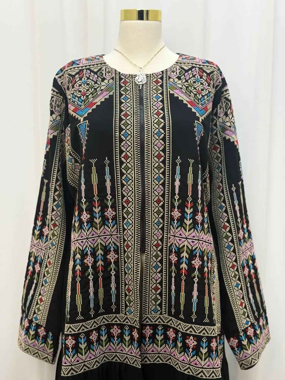 Suhaila Zip-Front Abaya