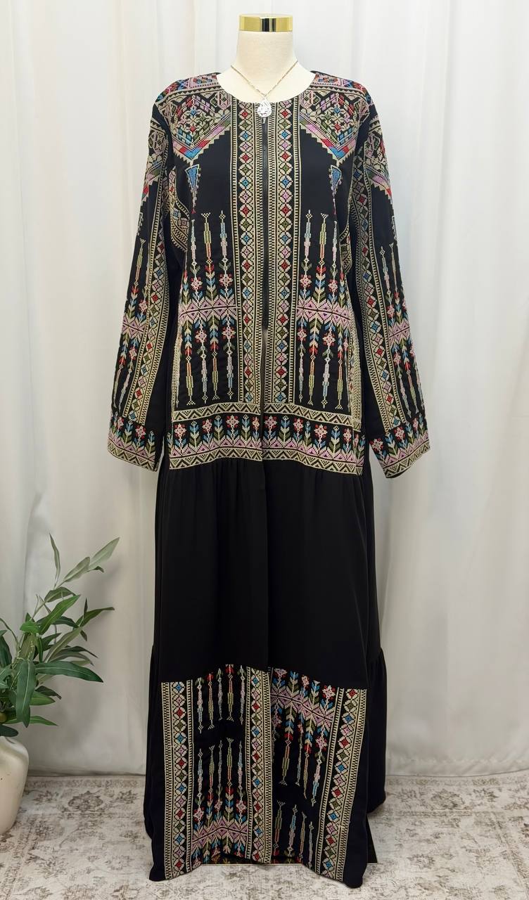 Suhaila Zip-Front Abaya