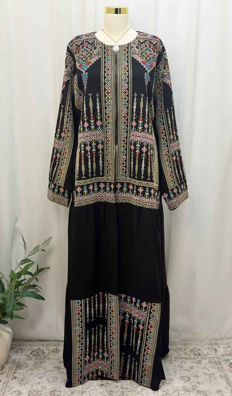 Suhaila Zip-Front Abaya
