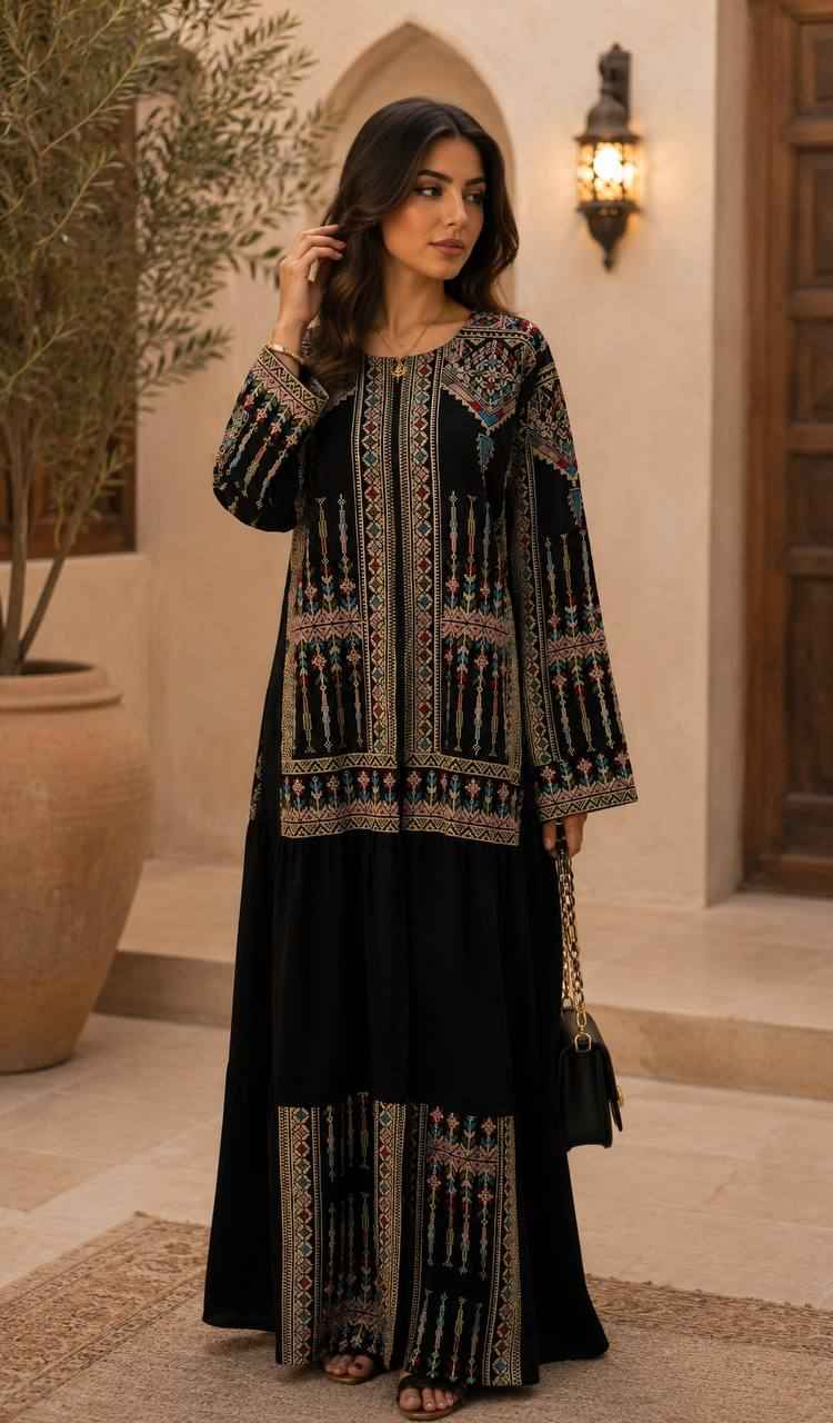 Suhaila Zip-Front Abaya