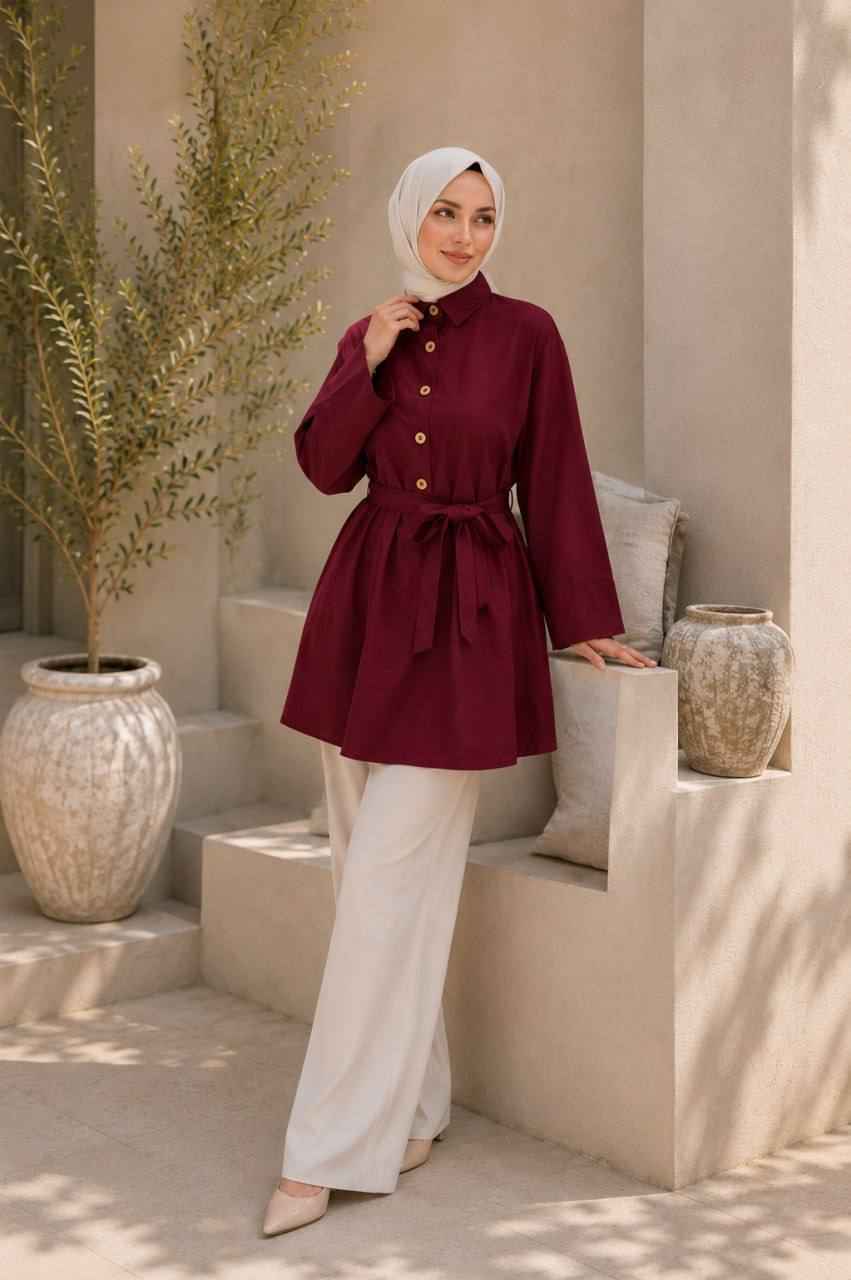 Lina Belted Shirt