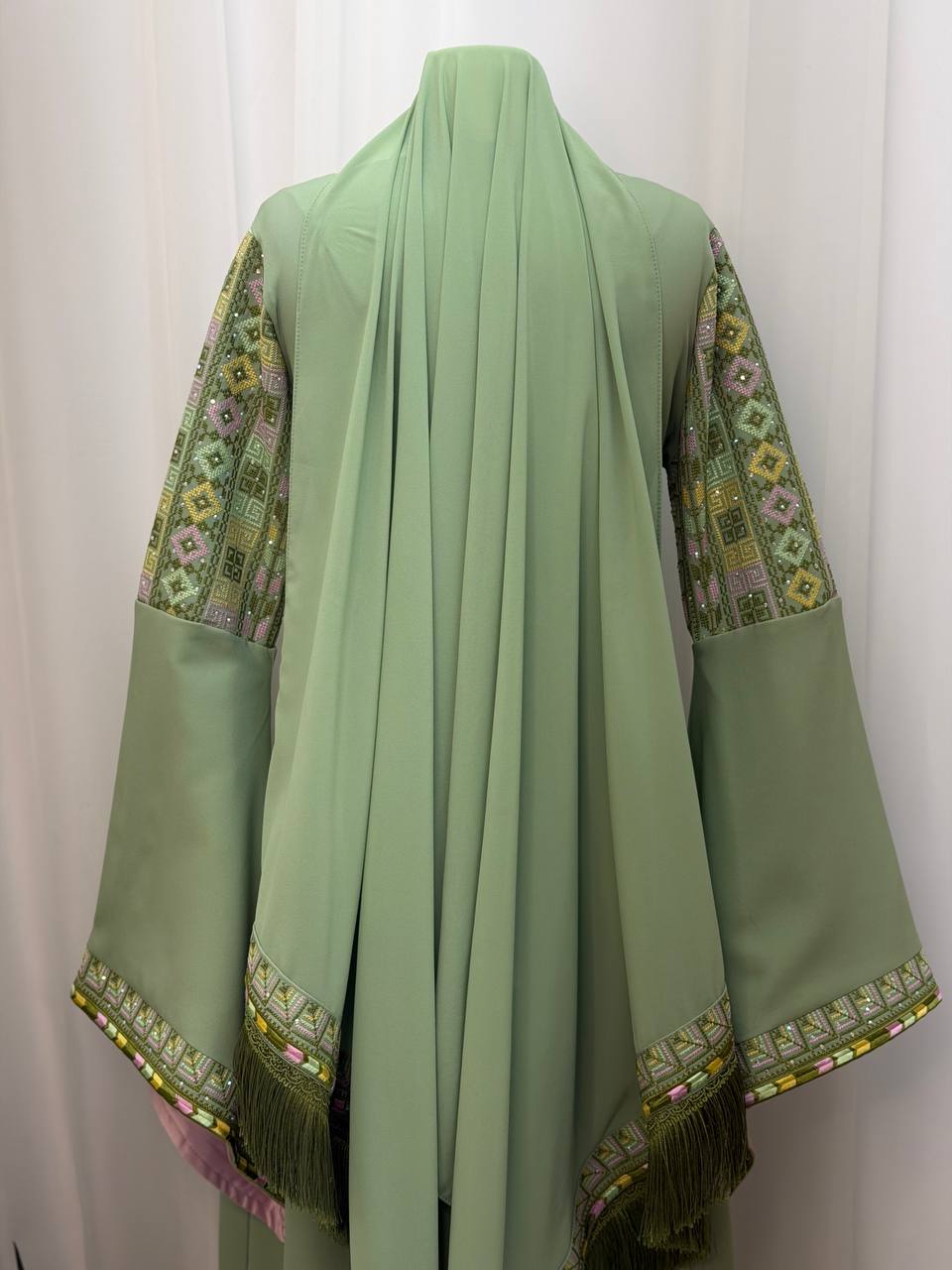 Layan Embroidered Chiffon Scarf