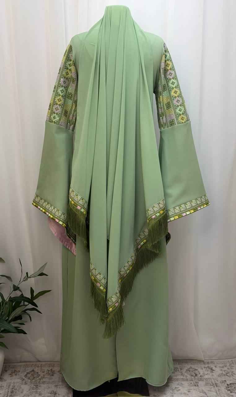 Layan Embroidered Chiffon Scarf