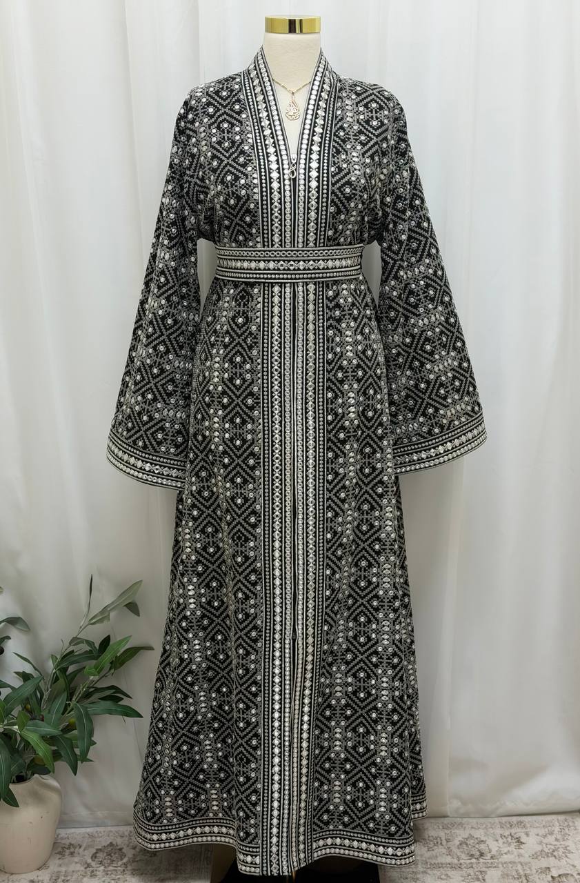 Marwa Embroidered Abaya Jacket