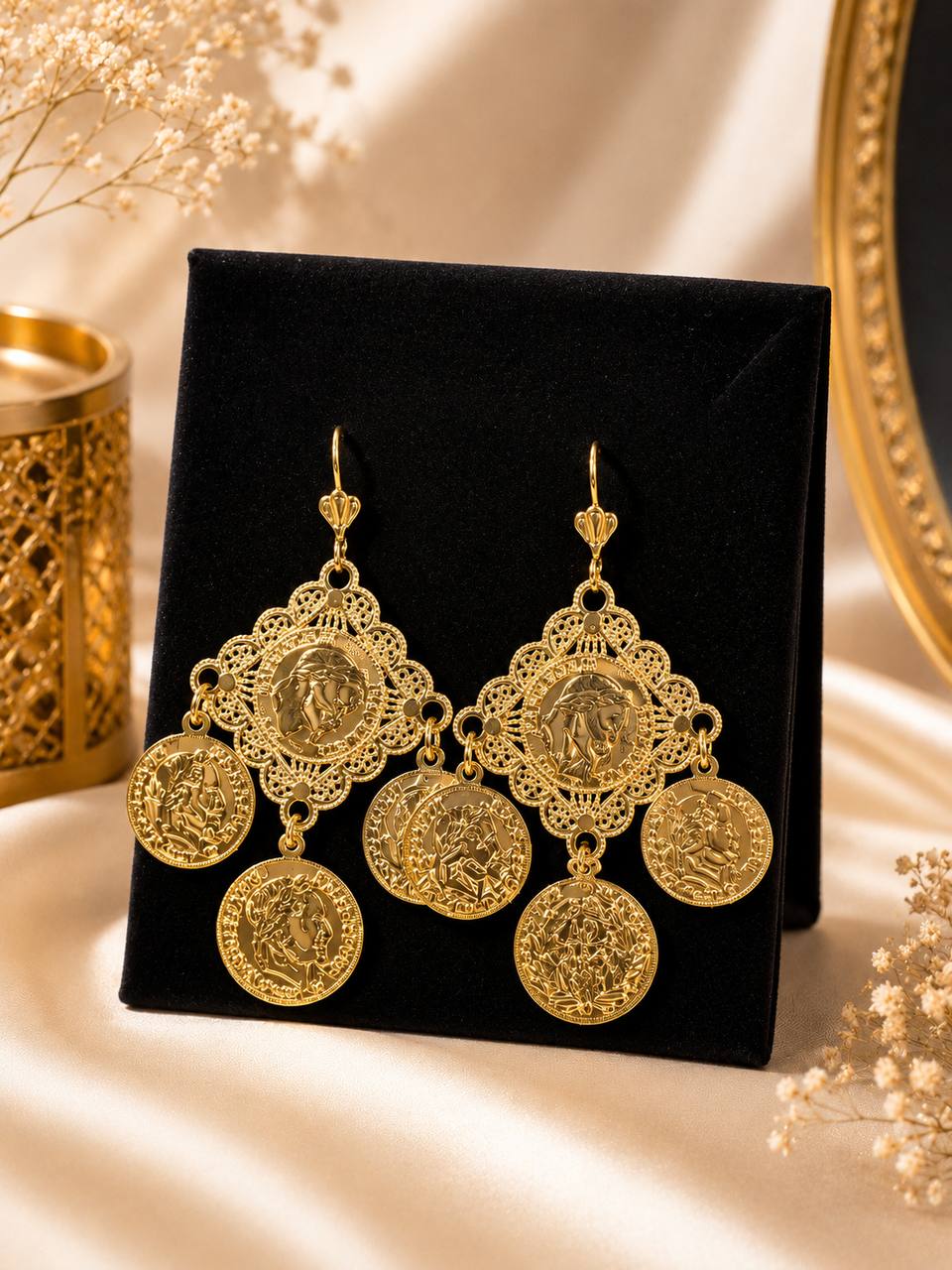 Sultana Coin Earrings