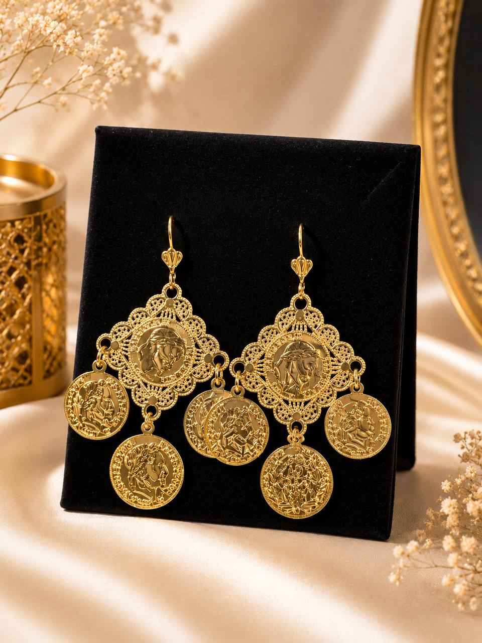 Sultana Coin Earrings