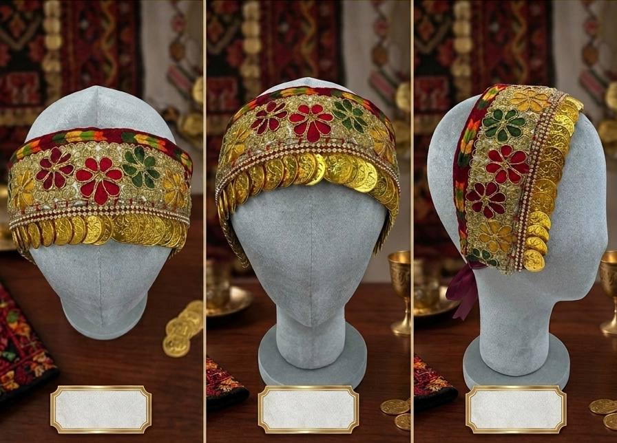 Golden Lira Heritage Head Wrap
