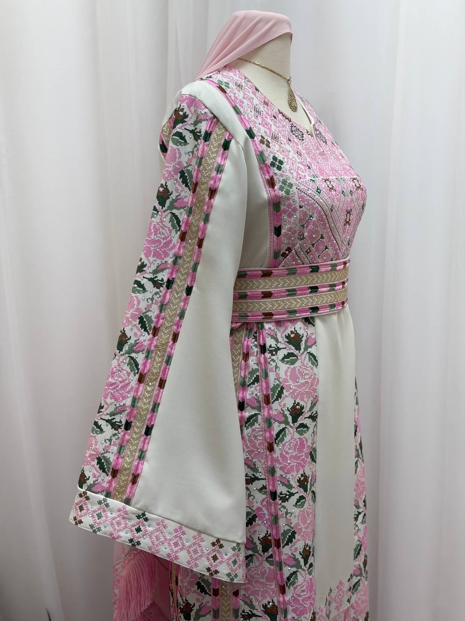 Alaa – Rose Embroidered Palestinian Thobe