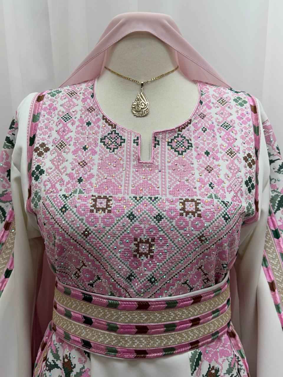 Alaa – Rose Embroidered Palestinian Thobe