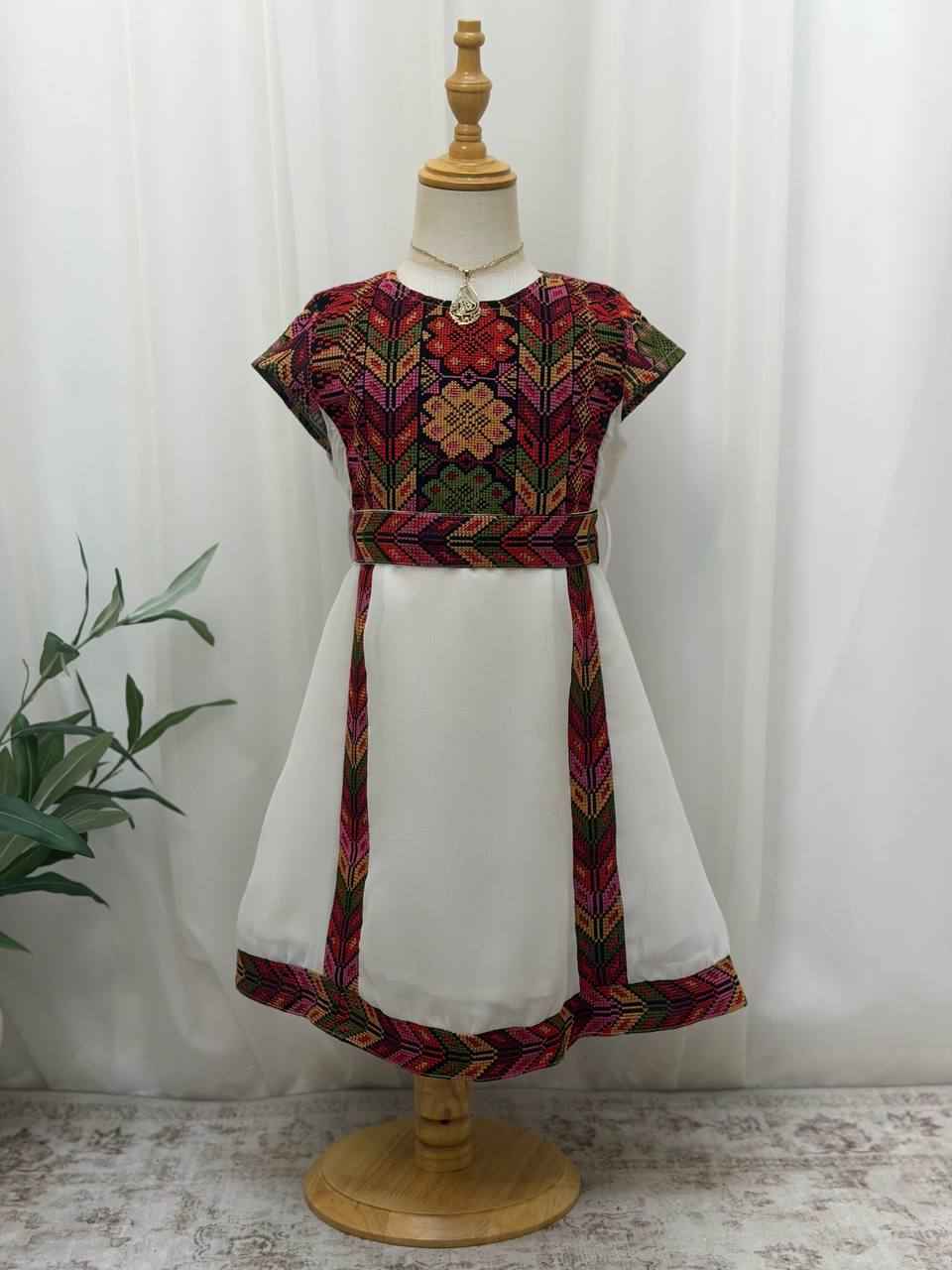 Girls’ Fella Embroidered Chiffon Dress