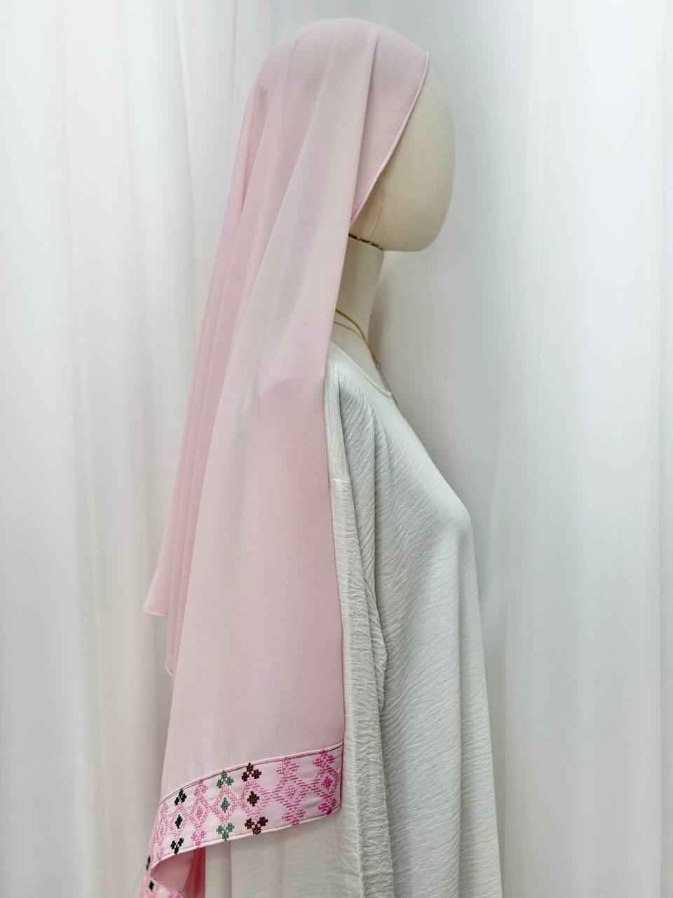 Sawsan Embroidered Chiffon Shawl/khirka