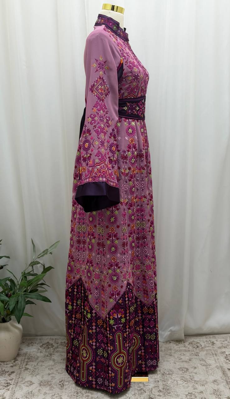Royal Heritage Embroidered Chiffon Kaftan