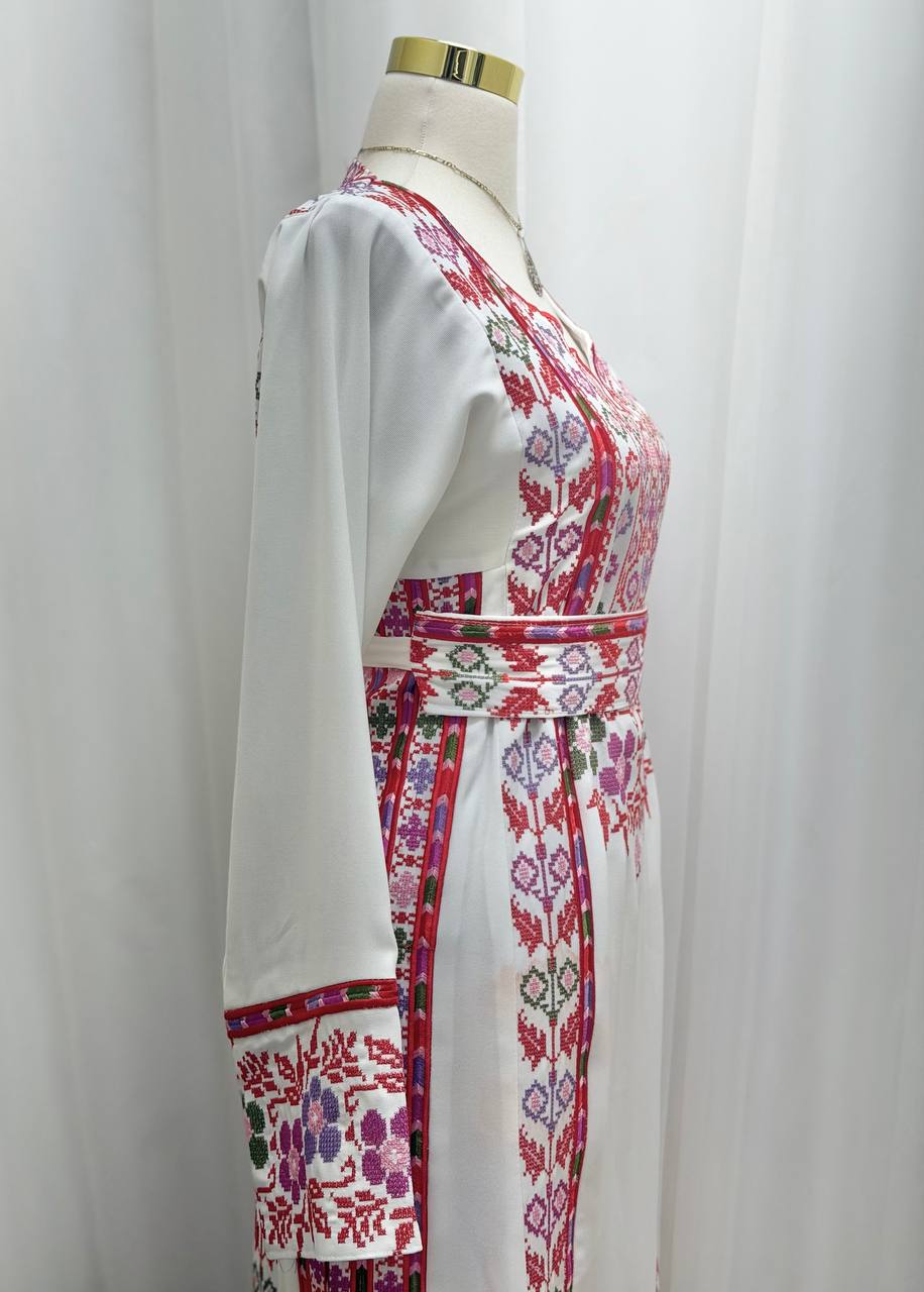 Zahra Al-Nargis Palestinian Embroidered Thobe