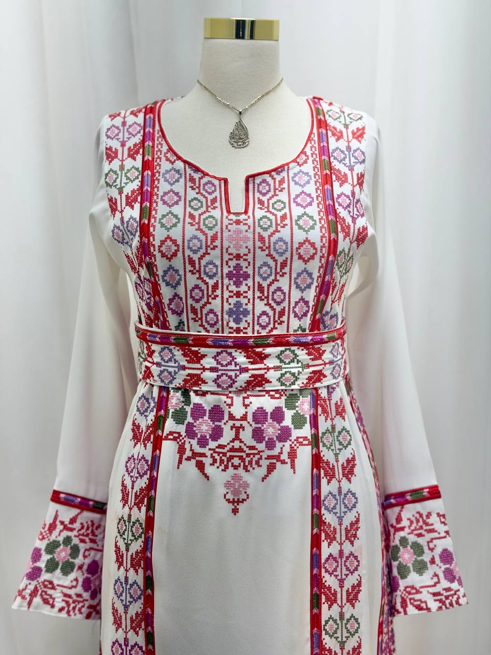 Zahra Al-Nargis Palestinian Embroidered Thobe