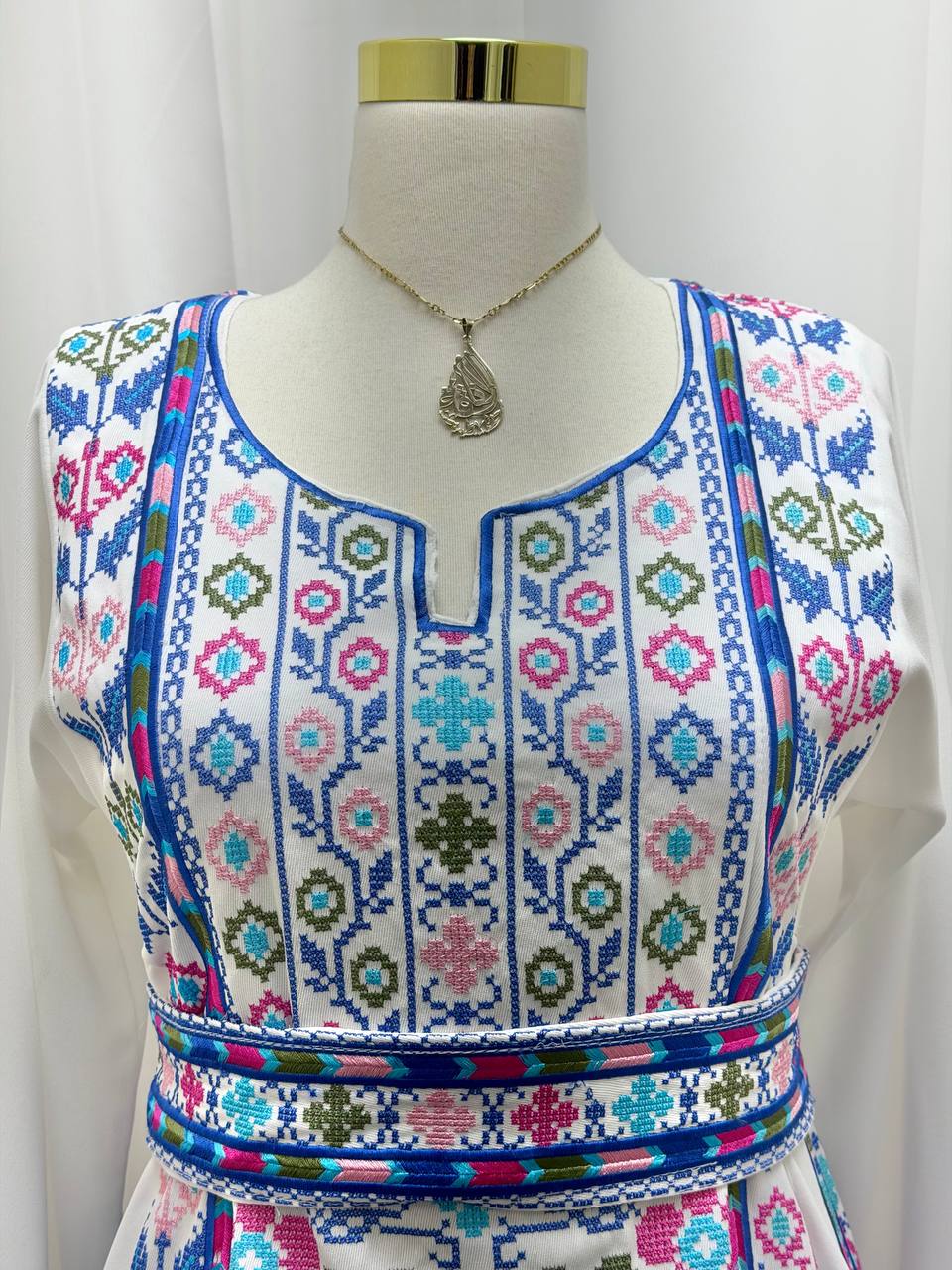 Zahra Al-Nargis Palestinian Embroidered Thobe