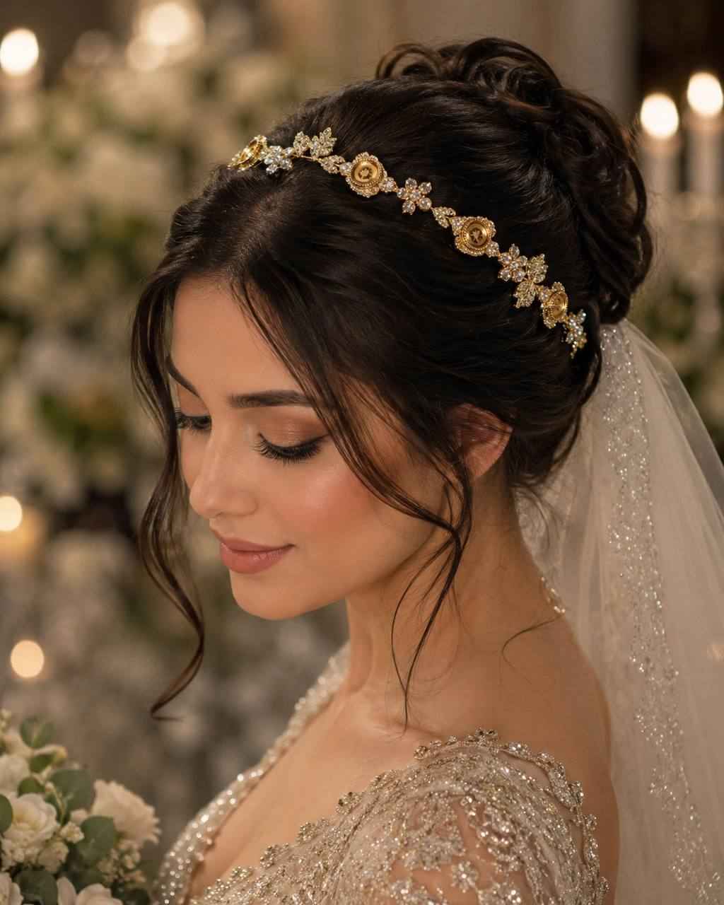 Golden Heritage Bridal Headpiece