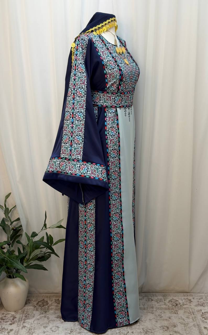 Eman Palestinian Embroidered Thobe