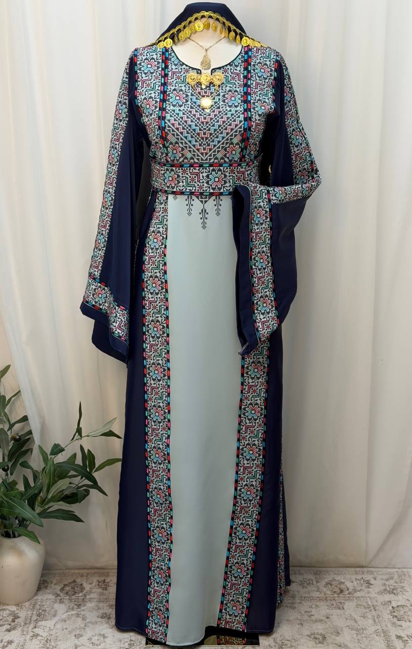 Eman Palestinian Embroidered Thobe