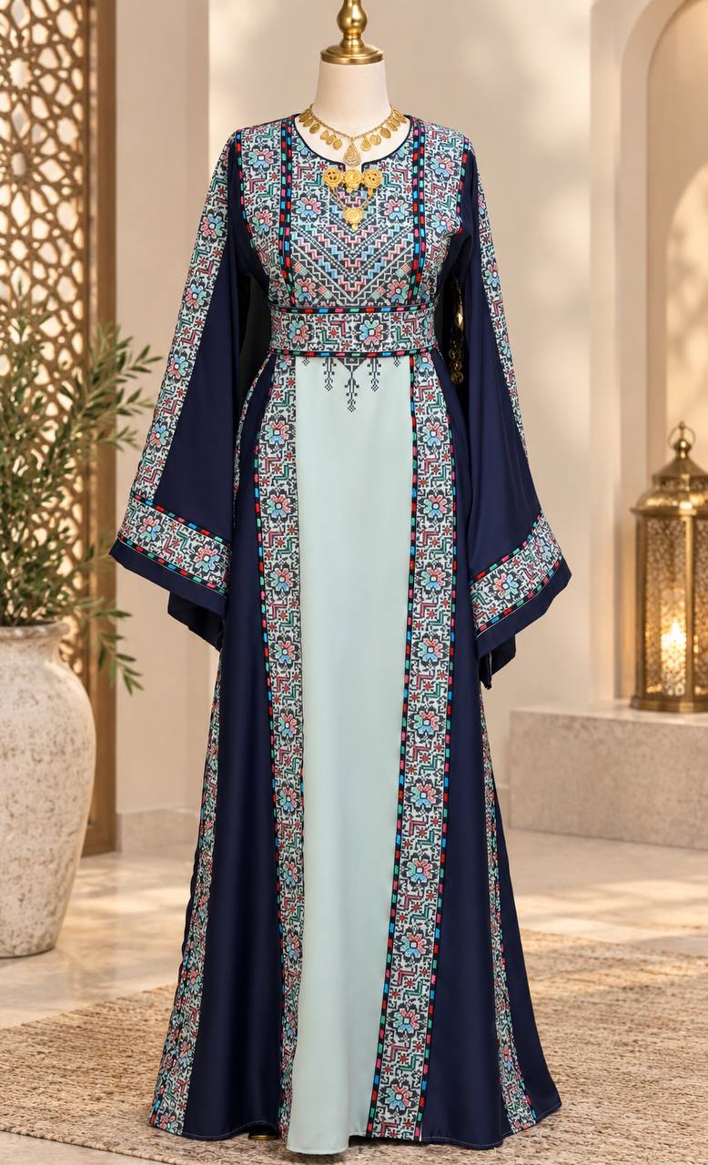 Eman Palestinian Embroidered Thobe