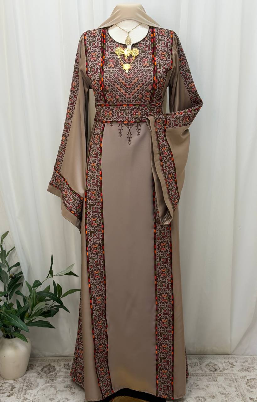 Tala Palestinian Embroidered Thobe