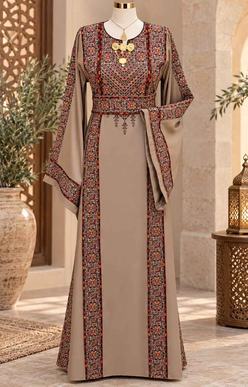 Tala Palestinian Embroidered Thobe