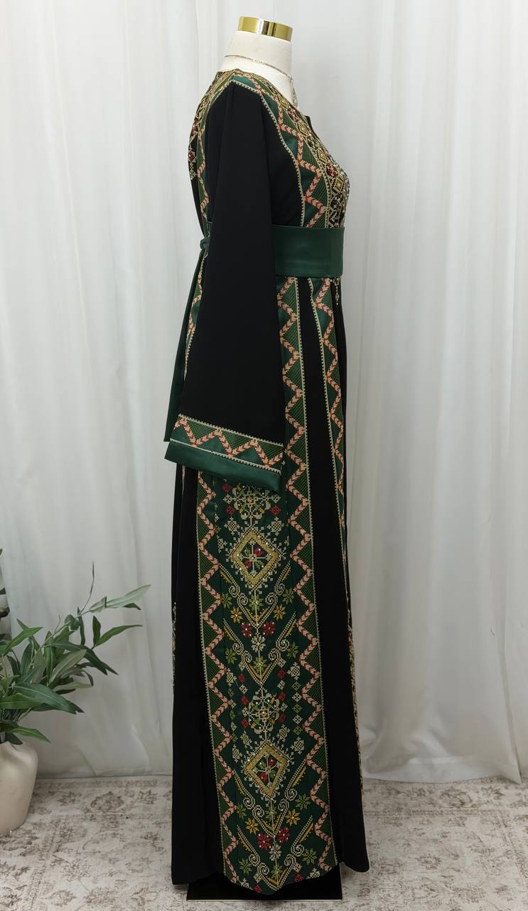 Palestinian Heritage Embroidered Thobe