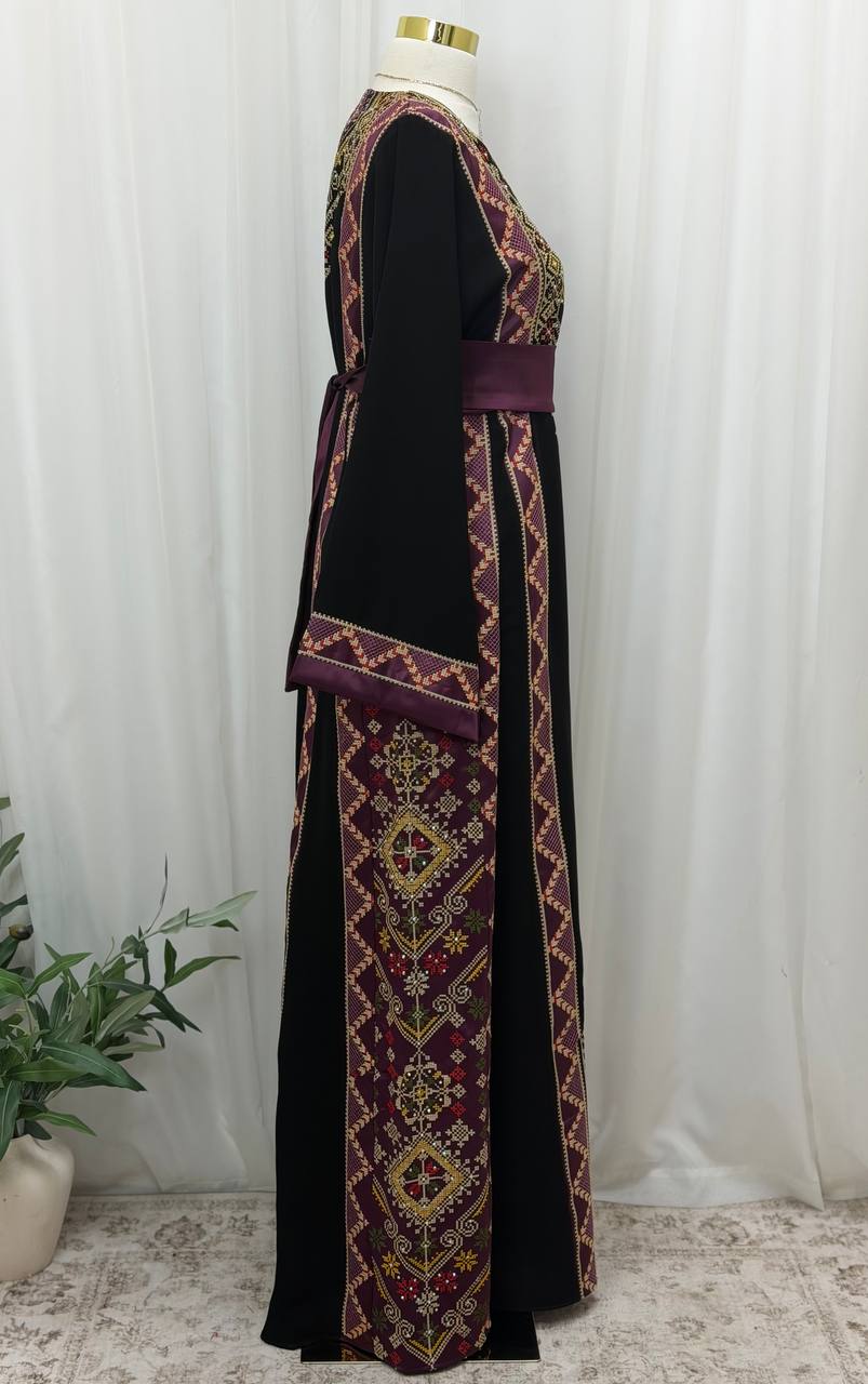 Palestinian Heritage Embroidered Thobe