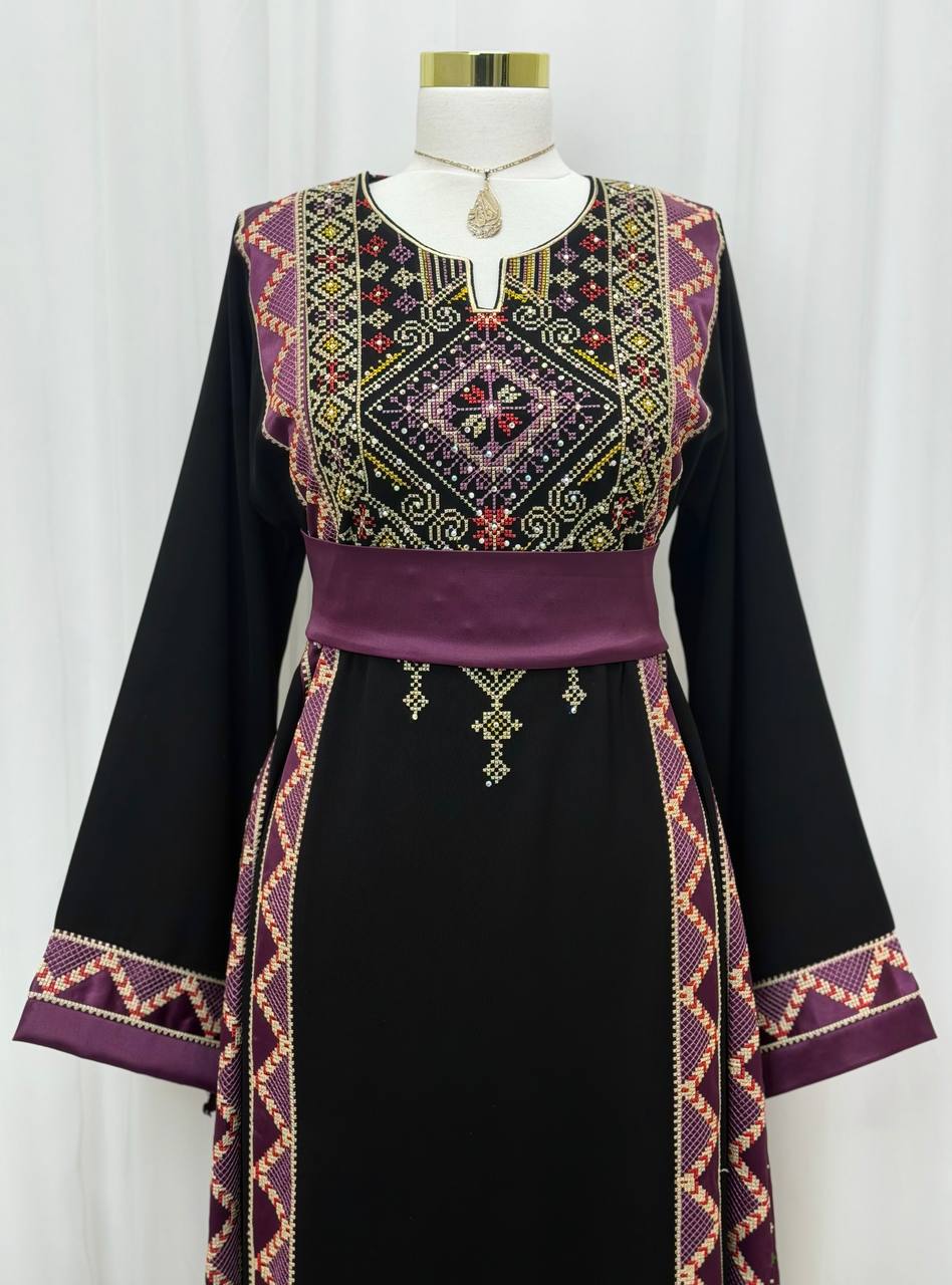 Palestinian Heritage Embroidered Thobe