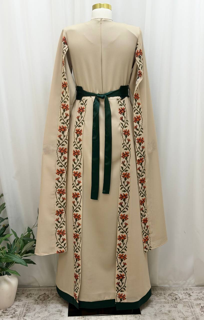 Noura Palestinian Embroidered Thobe