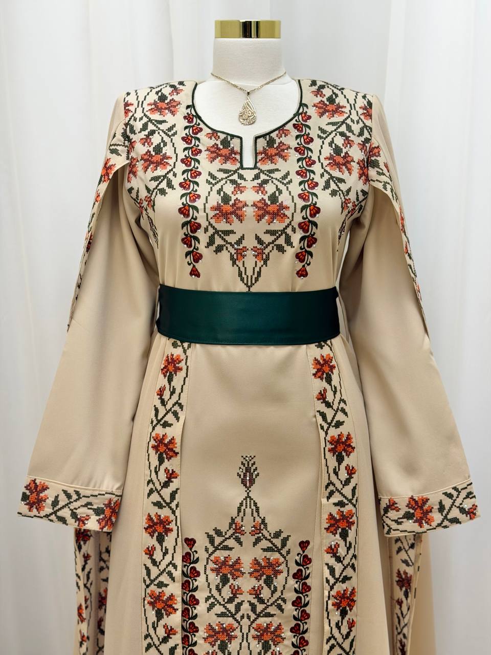 Noura Palestinian Embroidered Thobe