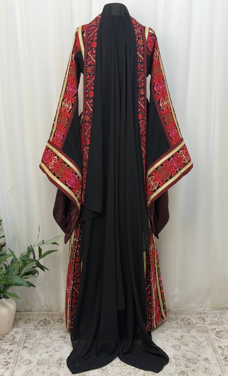 Nasreen Embroidered Chiffon Shawl