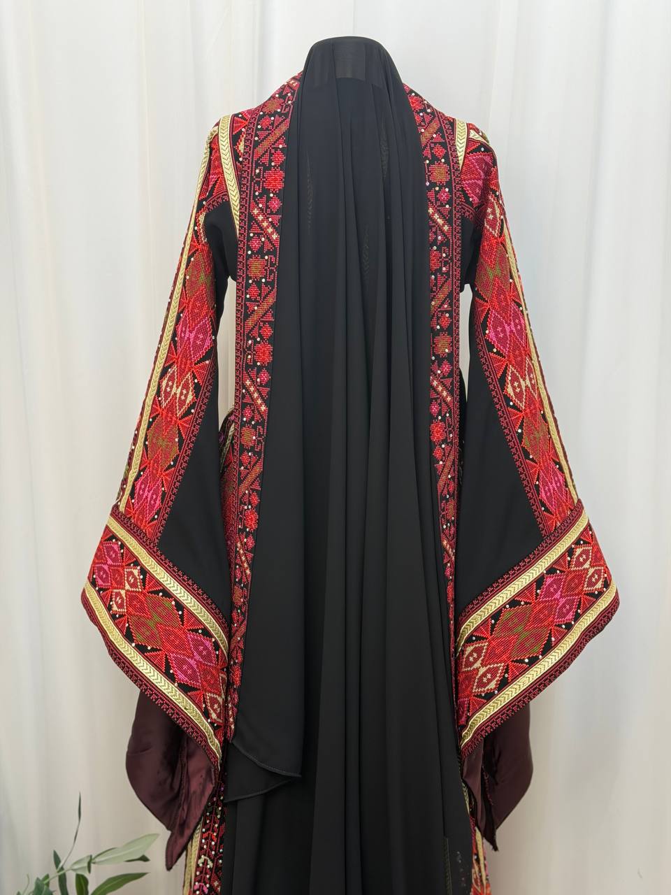 Nasreen Embroidered Chiffon Shawl