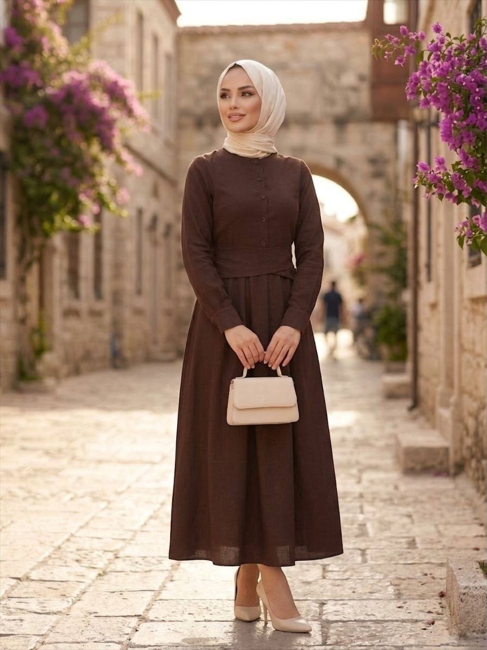 Elara Linen Summer Dress