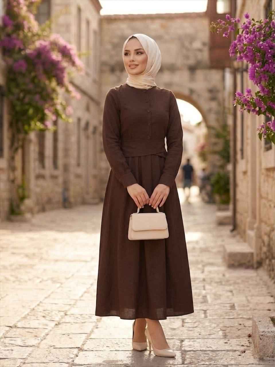Elara Linen Summer Dress