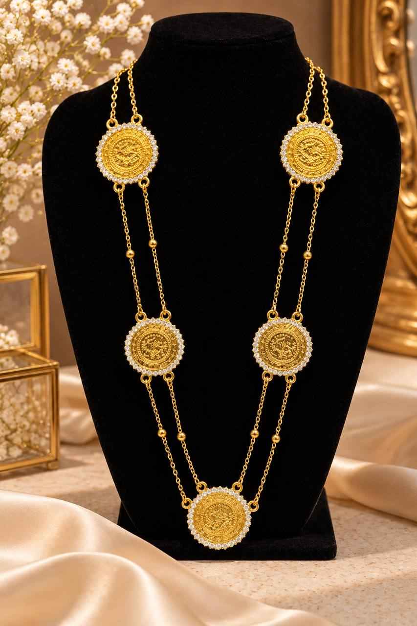 Layla Gold-Tone Coin Statement Necklace