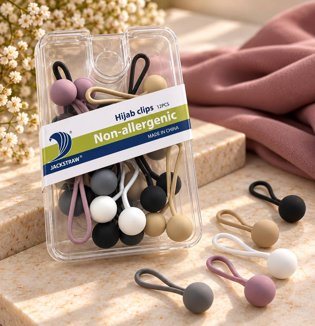 Hijab Clips – 12 Pieces