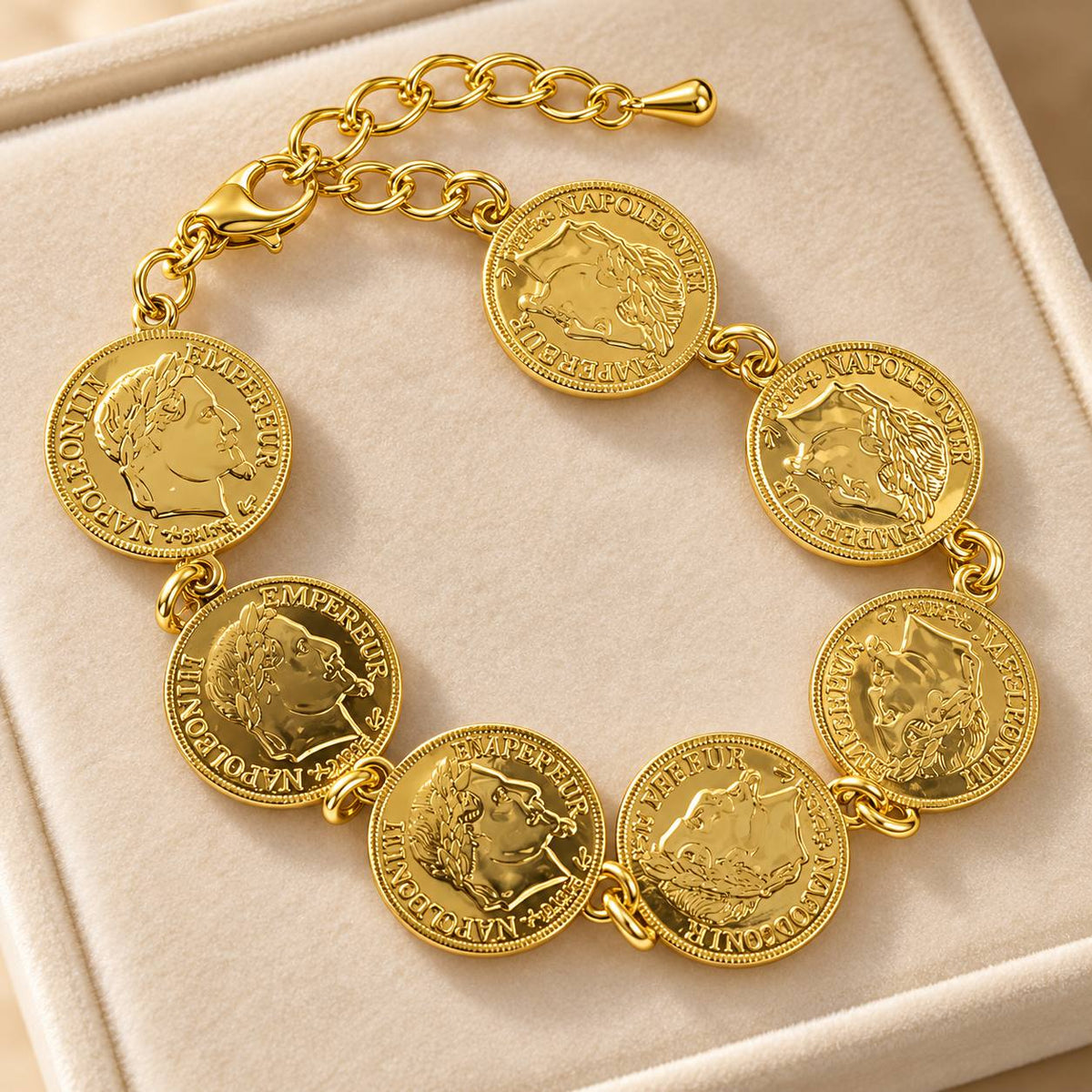 Lira Gold-Tone Coin Bracelet