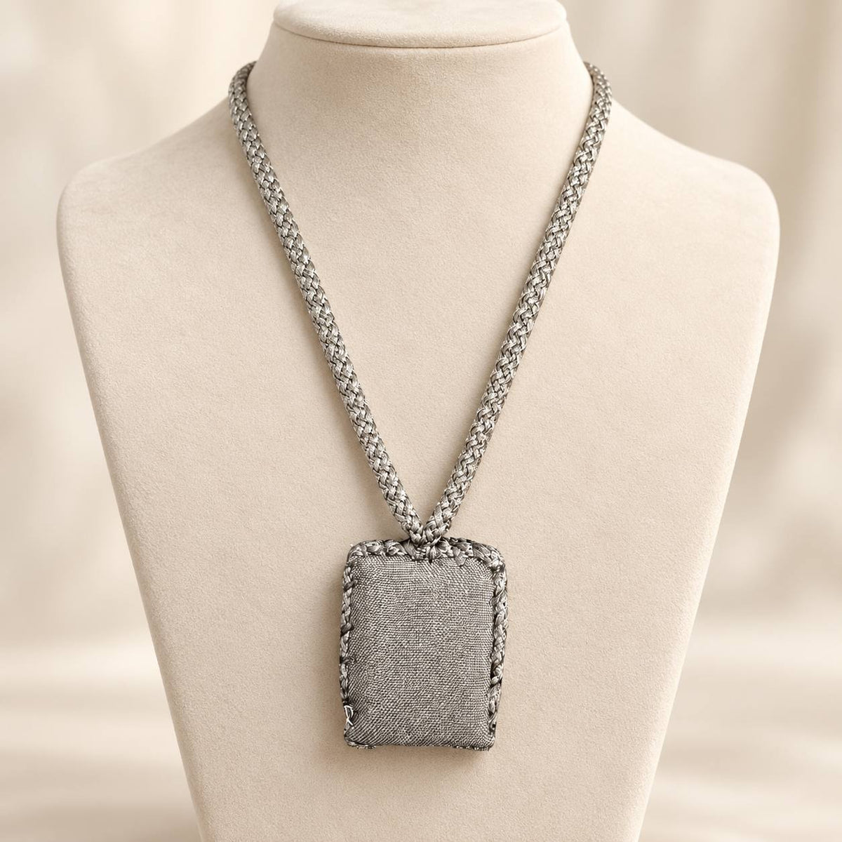 Traditional Fabric Pouch Necklace