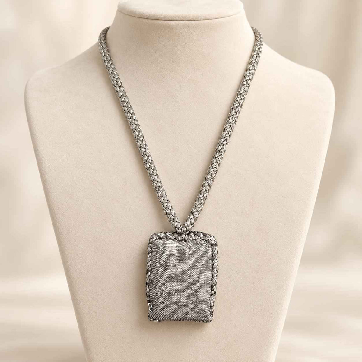 Traditional Fabric Pouch Necklace