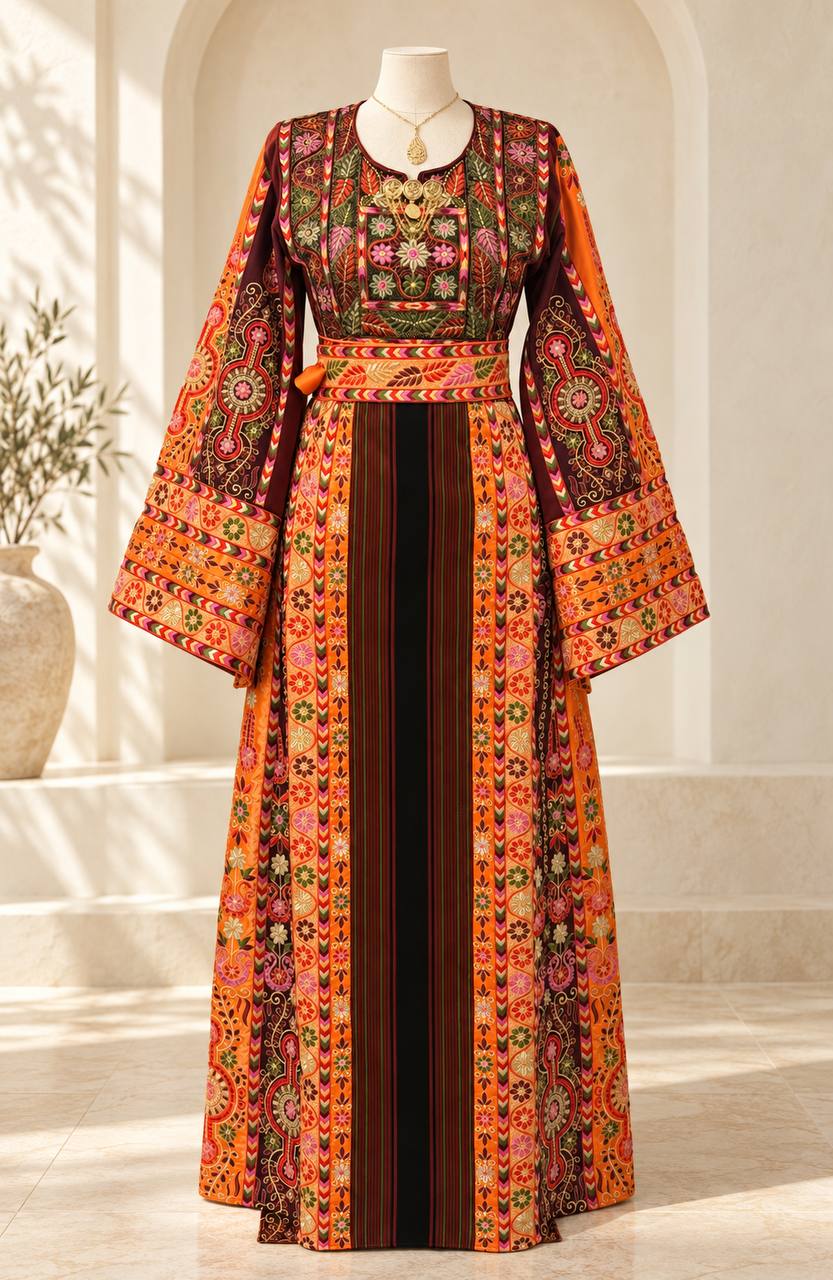 Malikat Al Jannah Wal Nar – Palestinian Embroidered Thobe