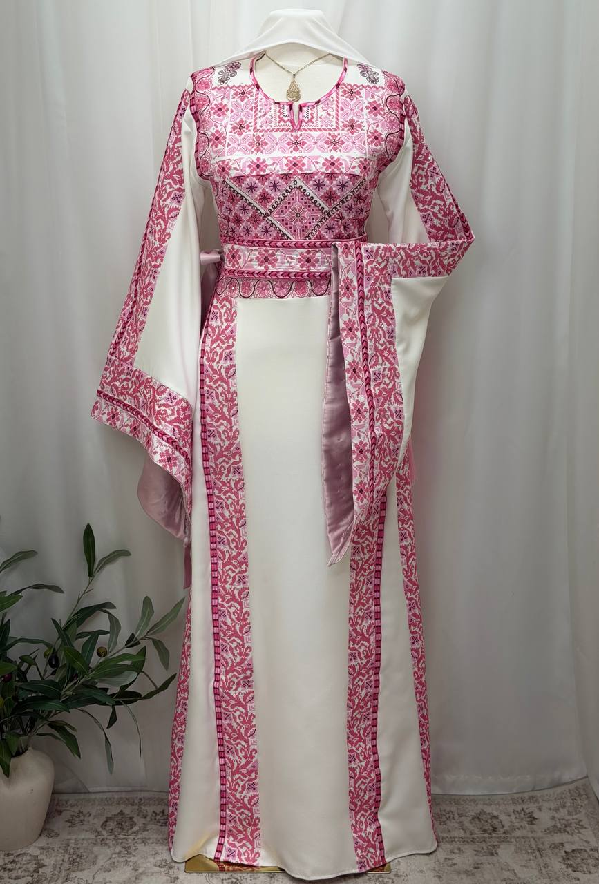 Bisan Palestinian Embroidered Thobe Set