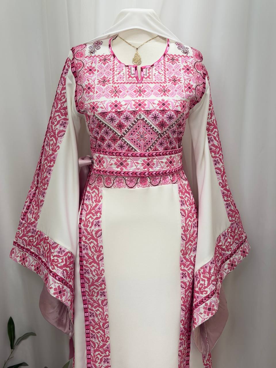 Bisan Palestinian Embroidered Thobe Set