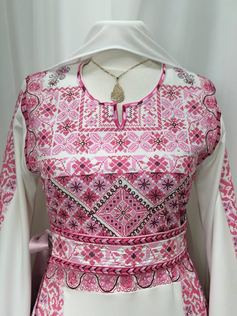 Bisan Palestinian Embroidered Thobe Set