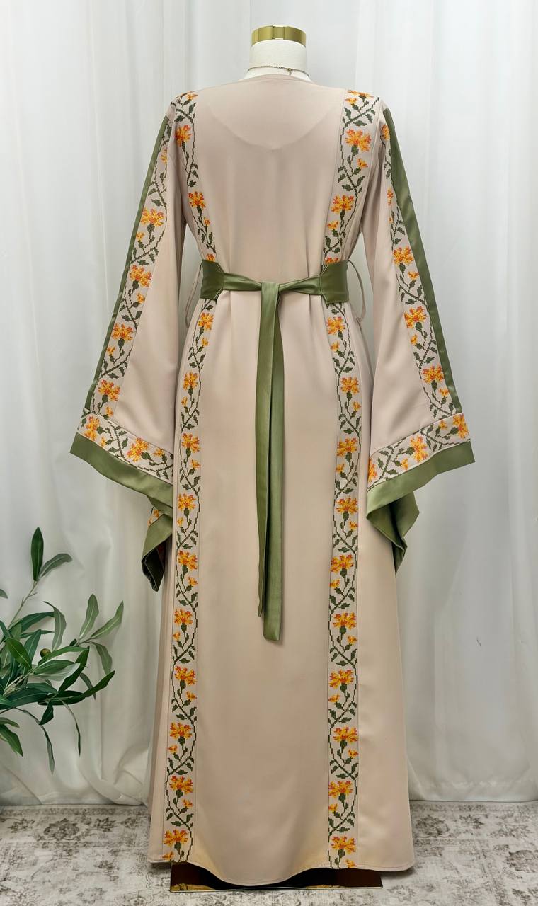 Bisan & Jafra – Palestinian Floral Embroidered Thobe