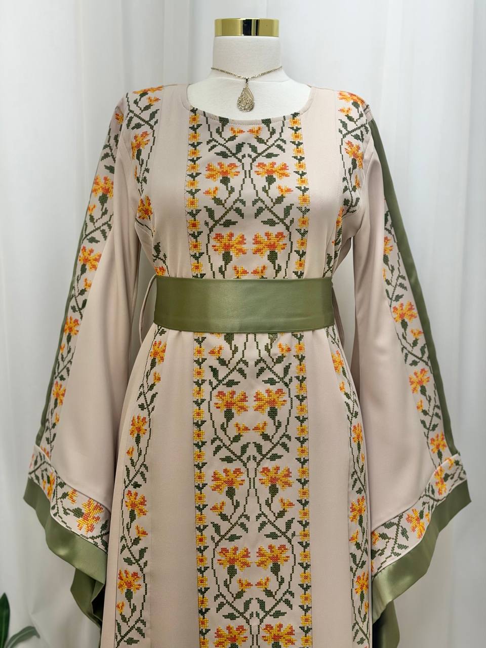 Bisan & Jafra – Palestinian Floral Embroidered Thobe