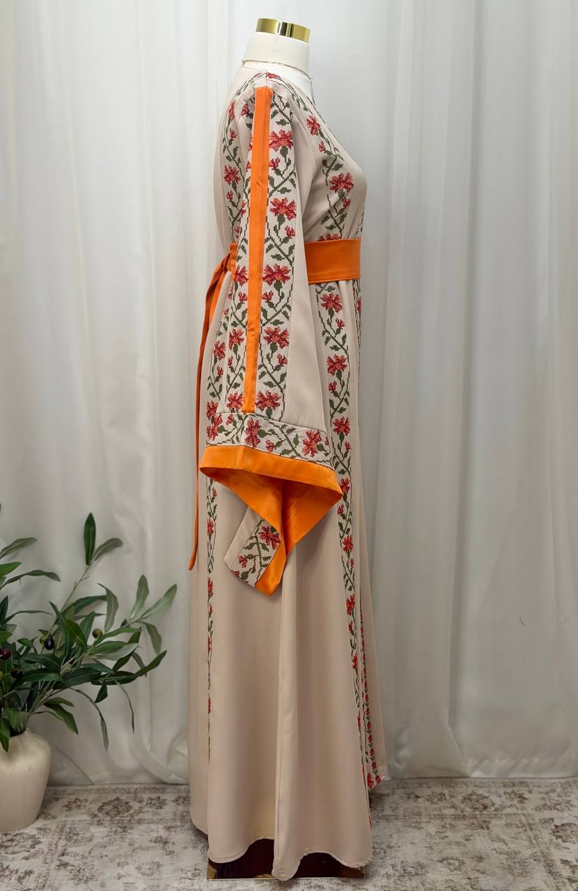 Bisan & Jafra – Palestinian Floral Embroidered Thobe
