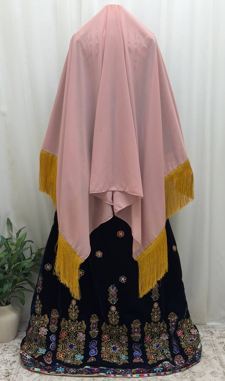 Malika – Luxury Palestinian Embroidered 4-Piece Thobe Set