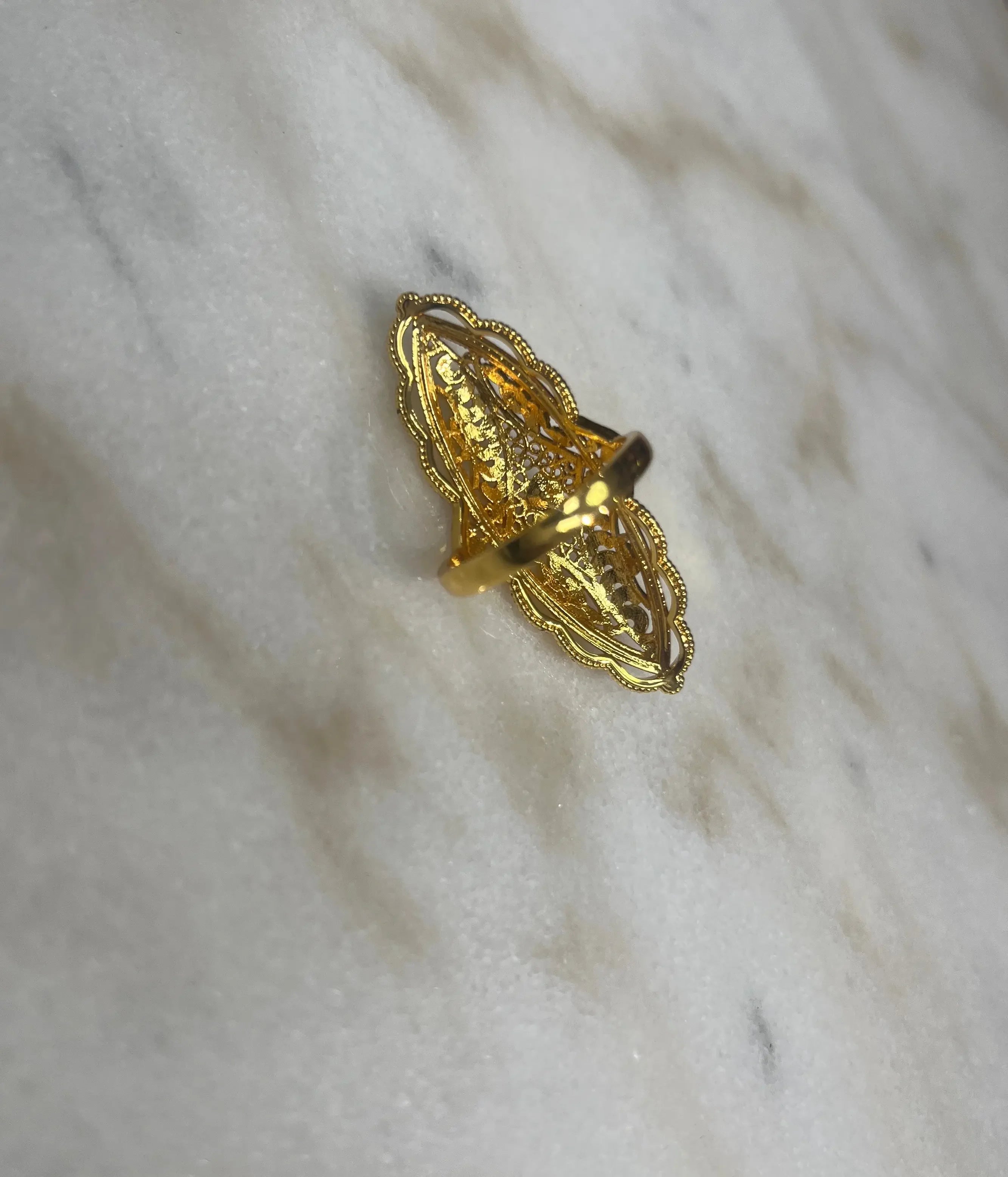 Timeless Elegance: Plated Gold Ring Palestinian Elegance