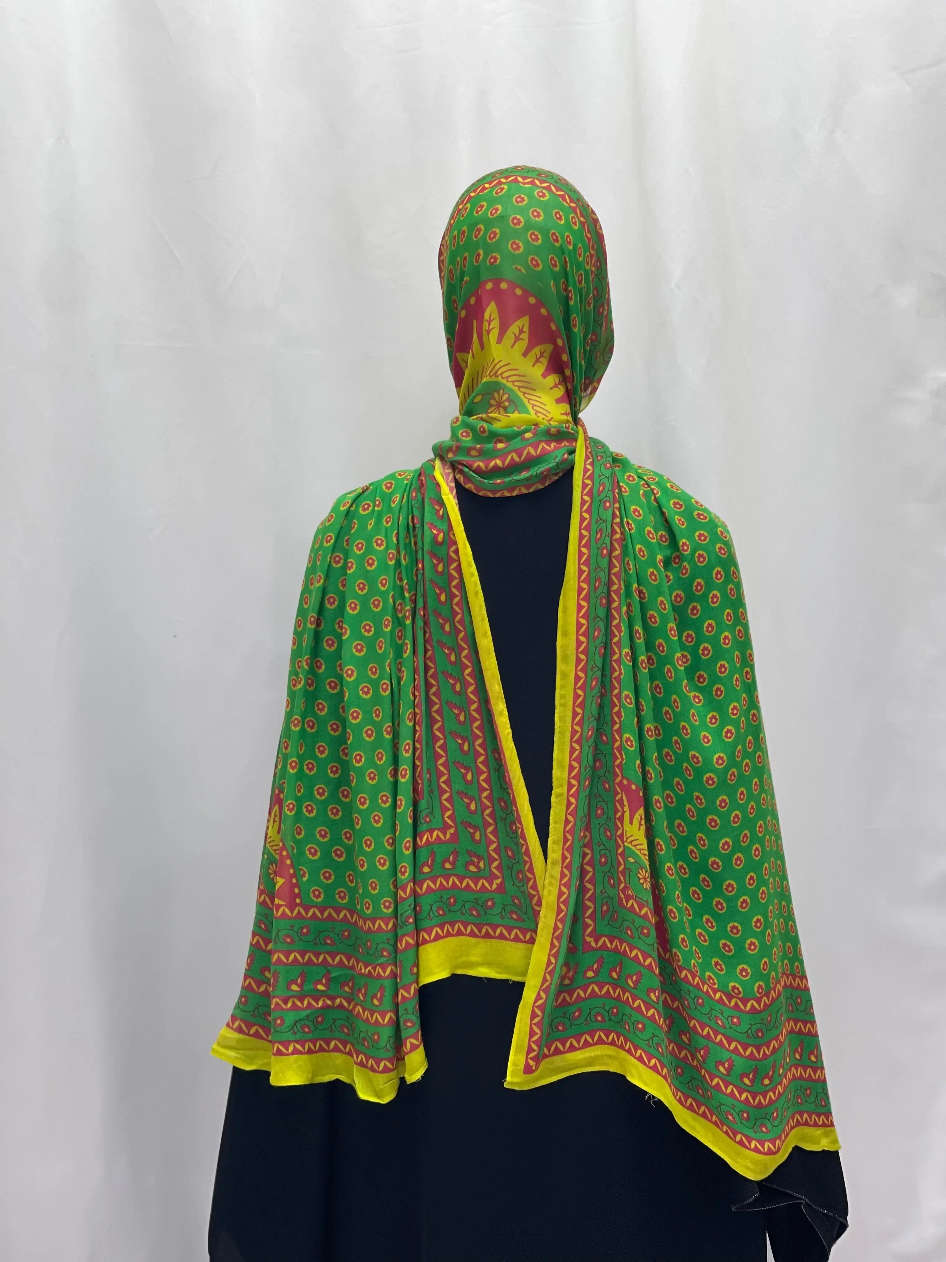 Elegant Comfort: Exclusive Printed Modal Hijab - Asba Palestinian Elegance