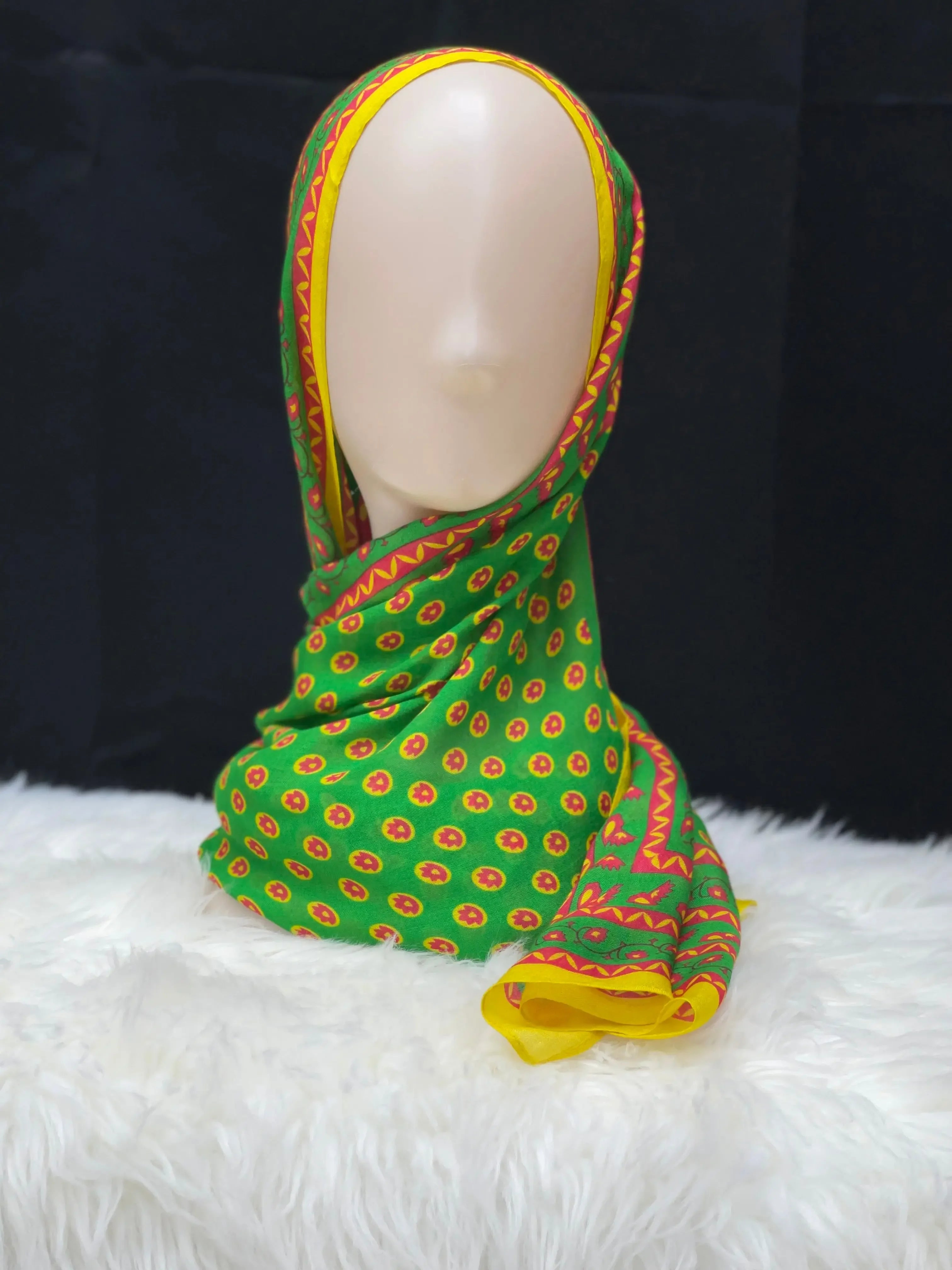 Elegant Comfort: Exclusive Printed Modal Hijab - Asba Palestinian Elegance